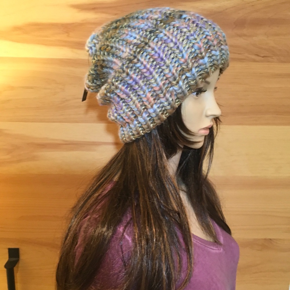 MULTICOLOR BEENIE WITH LUREX SHIMMER - Picture 8 of 10